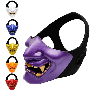 

Tactical Skull Half Face Mask Women Men Halloween Cosplay Masks Outdoor Miltiary Airsoft Shooting Paitnball Breathable Masks