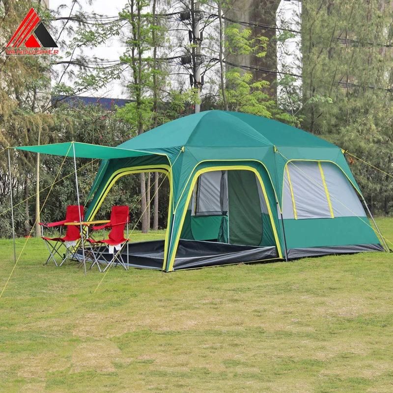 6 8 10 12 Person 2 Bedroom 1 Living Room Outdoor Camping Car Tent Hiking Travel Mountaineering Party Family Beach Relief Tent