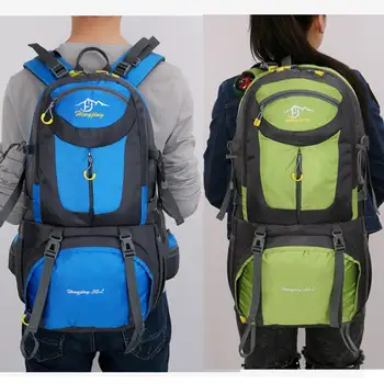 

Mountaineering Backpack Durable Practical 40L Cotton Waterproof Nylon Outdoors Lightweight Knapsack Travel Bag