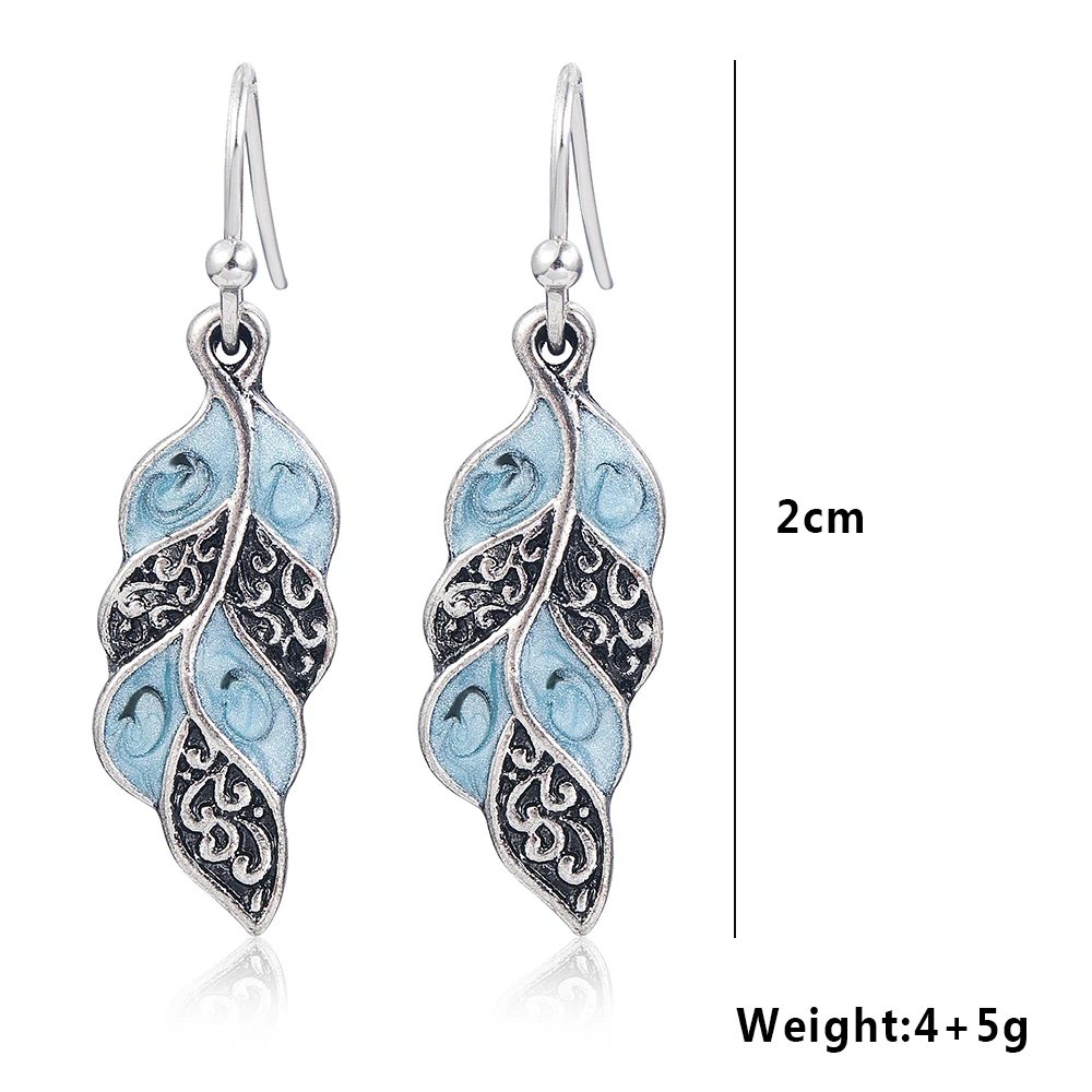2020 Новая Мода Vintage Opal камень ушной крючок Висячие серьги модное ювелирное изделие