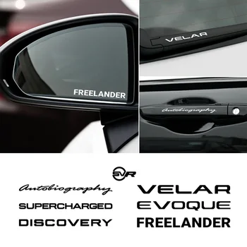 

4PCS Car Stickers Door Handle Decoration Decals for Land Rover Autogiography SVR Supercharged Velar Evoque Freelander Discovery