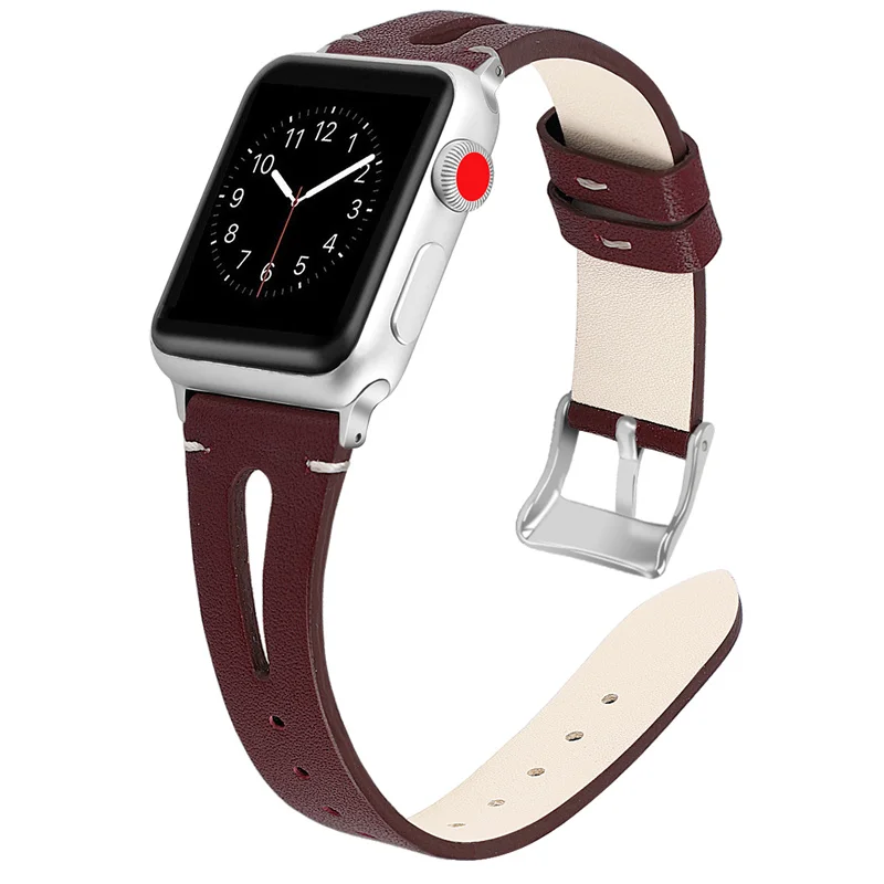 3 Сменный ремешок для Apple Watch 38 мм 44 мм 40 мм 42 мм кожаный ремешок для Iwatch браслет 83010 - Цвет ремешка: 3