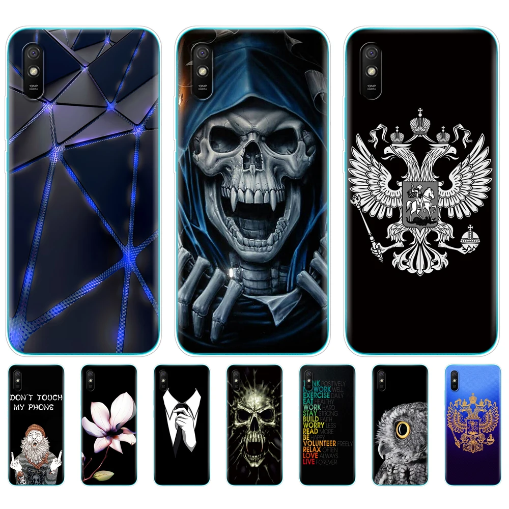 Чехол для redmi 9A Мягкая силиконовая задняя крышка xiaomi 6 53 дюймов чехол-бампер etui