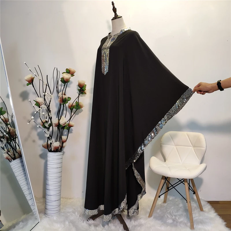 Блесток abaya Дубай мусульманское платье исламское одежда для женщин турецкий хиджаб платье кафтан марокканский кафтан Djelaba Tesettur Elbise