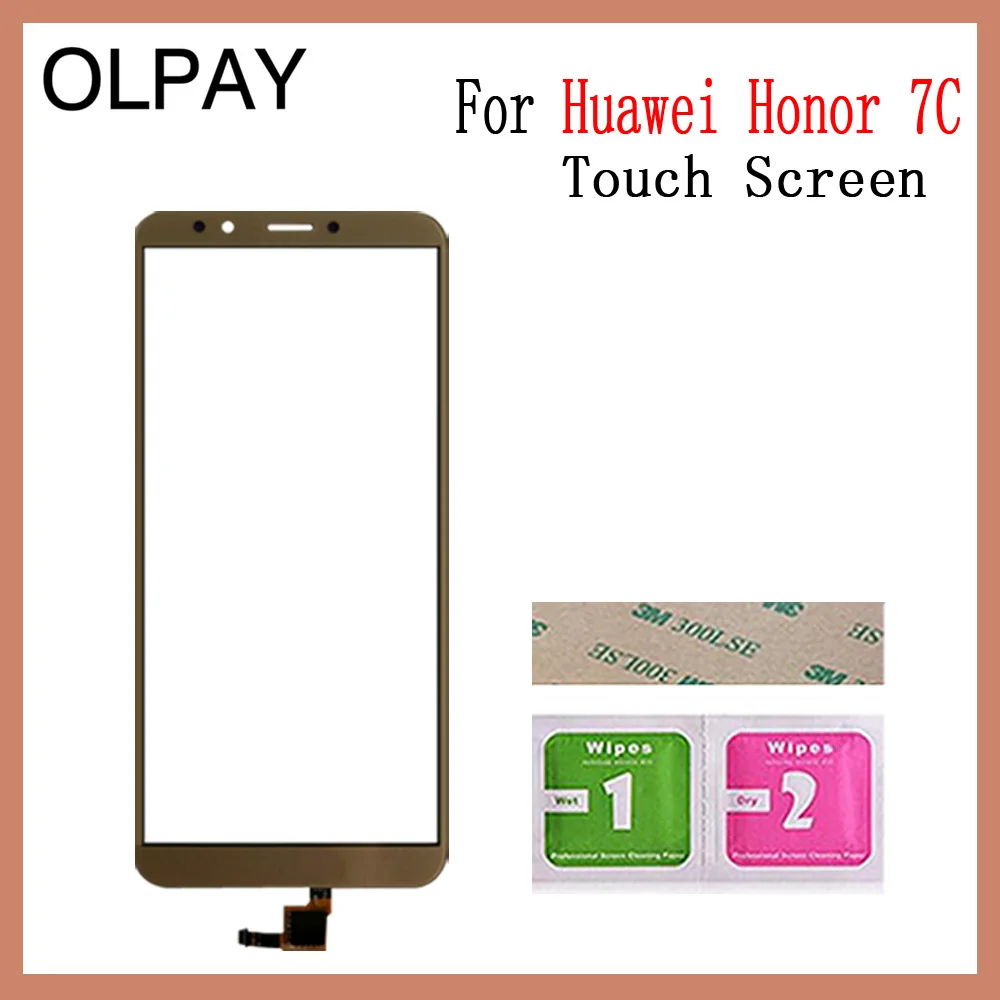 OLPAY 5,9" сенсорный экран для huawei Honor 7C сенсорный экран дигитайзер Панель переднее стекло объектив сенсор инструменты клей+ салфетки