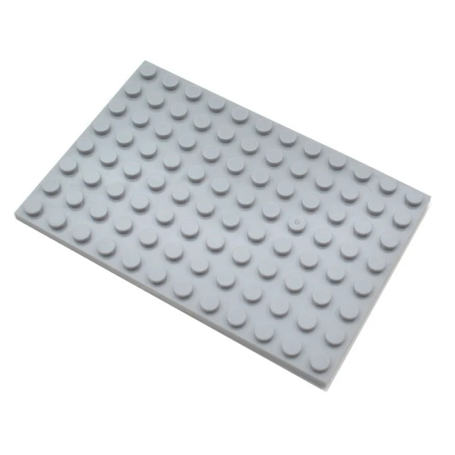 20pcs DIY Building Blocks 8x12 Dots Thin Figures Bricks Educational Creative Size Compatible With Brand Toys for Children Light Grey 20PCS