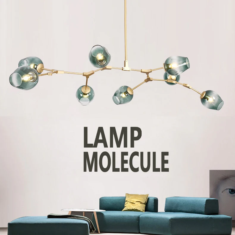 

Modern Glass restoration hardware Chandelier Lighting Lustre Kitchen Villa Interior House Loft Decor Pendant Lamp Lighting