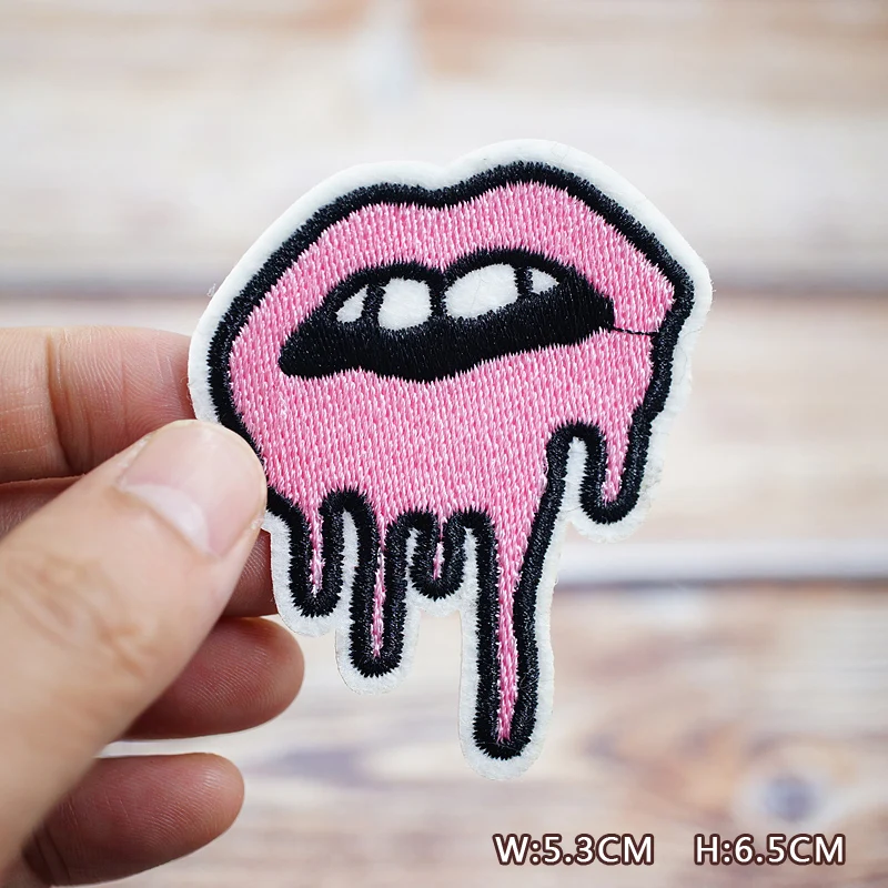 Lucky Girl Okay DIY Patches Embroidery For T-Shirt Iron On Appliques Clothes Jeans Stickers Badges Parche Japanese Fish