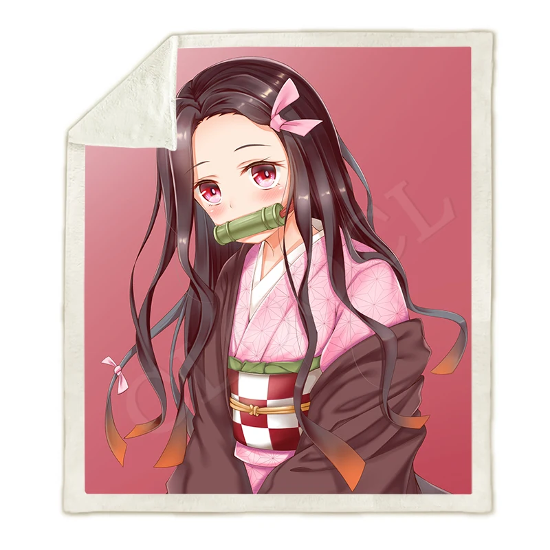 Blanket 28 Аниме демон убийца Kimetsu No Yaiba одеяла 3D принт Мода диван путешествия для подростков мужчин и женщин постельные принадлежности пледы одеяла плюшевое одеяло - Цвет: Blanket 28