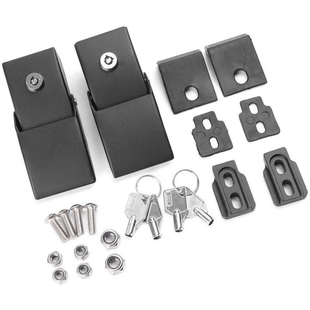 Для Jeep Wrangler Jk Jku 2007- крышка замок Пряжка с ключом безопасности автомобиля Hoodlock комплект аксессуары для модификации автомобиля