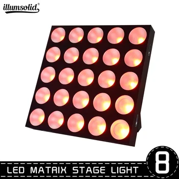 

25x10W Flash LED Matrix Light RGB Pixel Square LED Panel for Wedding Concert Disco Stage Party 8pcs/lot