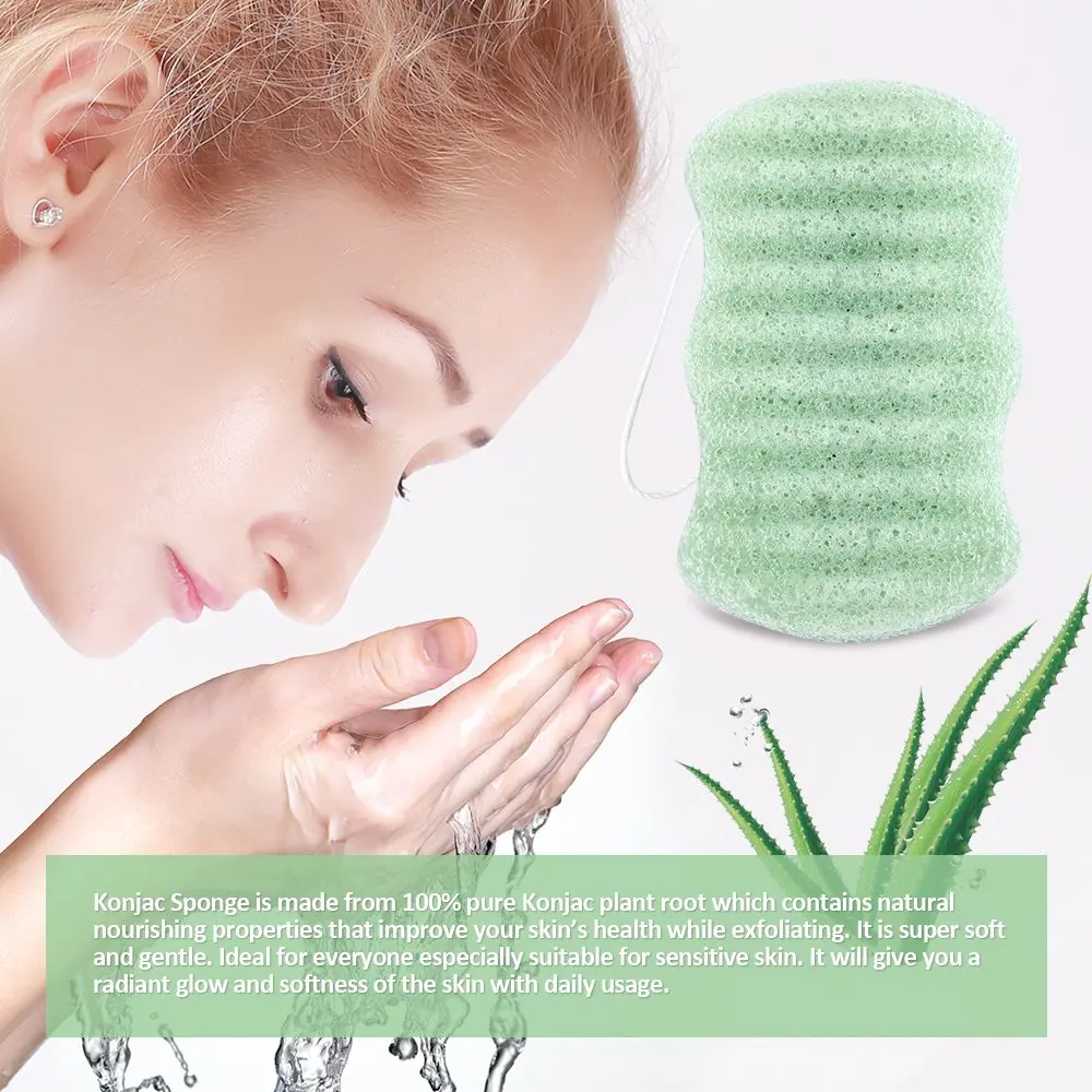 1 шт. натуральная круглая губка Konjac, косметическая губка для очищения лица, моющая губка для удаления макияжа, косметические инструменты для макияжа