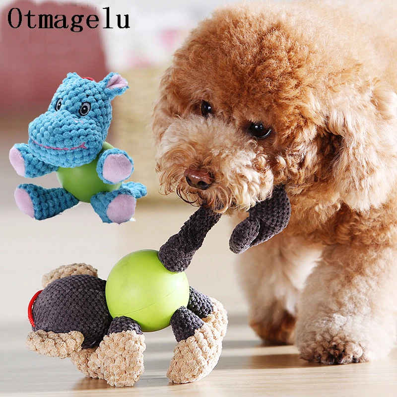 OnnPnnQ Mini Plush Cartoon Animals Toys Puppy Cat Interactive Toys For Small Dog Bite Resistant Chew Squeak Toys Pet Supplies1