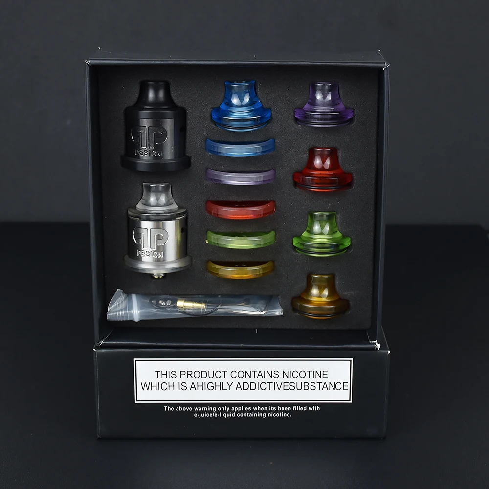 

QP Design Nio RDA RSA Master kit Rebuildable Atomizer 22mm Topairflow adjustable Single coil tank