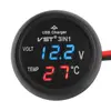 12V/24V Digital Meter Monitor 3 in 1 LED USB Car Charger Voltmeter Thermometer Car Battery Monitor LCD Digital Dual Display ► Photo 3/6