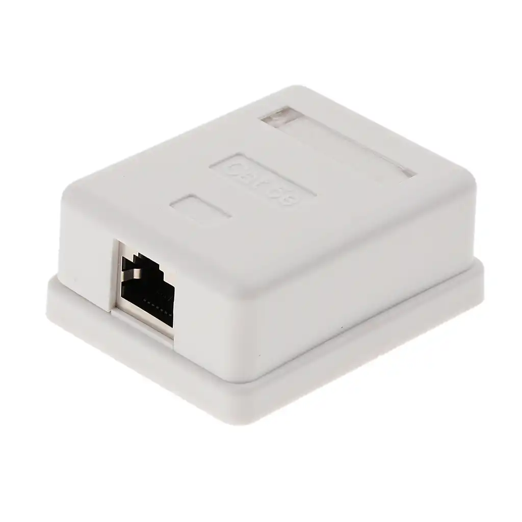 2 X Cat5e Однопортовый разъем для поверхностного монтажа RJ45 лицевая панель