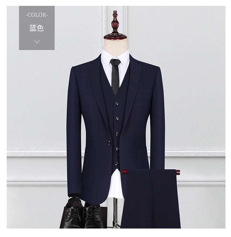 Мужской костюм куртка из трех частей Британский офис свадебное платье Veste Homme костюм плюс размер роскошное пальто Мужская праздничная одежда