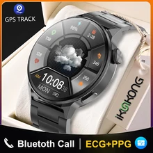 

2022 ECG+PPG Make Call Smart Watch Men Sport GPS Track Watch IP68 Waterproof Custom Dial NFC Luxury Smartwatch For Huawei Xiaomi