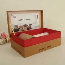 Коричневая и белая гофрированная бумажная коробка, Заказные упаковочные коробки с мягким сенсорным поверхностным материалом- DH10317