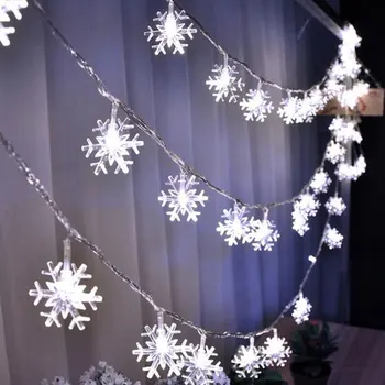 

LED Snowflake Shape Light String Fairy Lights Home Christmas Decoration 120CM