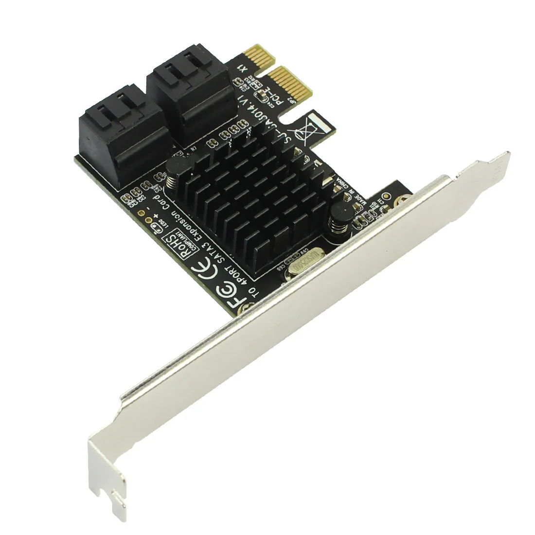 PCIE для SATA адаптер карта PCI-E PCI Express для SATA3.0 Плата расширения 4 порта SATA III 6 Гбит/с для SSD HDD IPFS Майнинг 88SE9215 чип