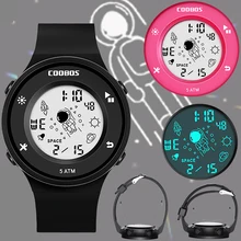

Waterproof Children's Wrist Watch Creativity Spin Digital Dial Alarm Week Month Luminous Ultra-thin Watches For Kids Girls Boys