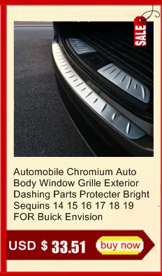 Car Chromium Automobile Handle Door Cup Interior High-grade Bright Sequins Sticker Strip 14 15 16 17 18 19 FOR Buick Envision