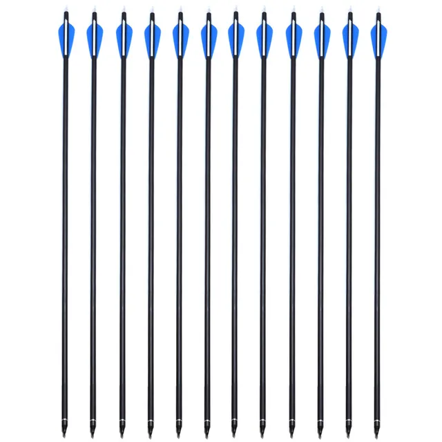 US $9.98 Hunting bow 6122436 Pcs Spine 500 Mixed Carbon Arrow 30 Inches Diameter 8 mm for CompoundRecurv