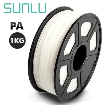 

SUNLU 3D Printer Filament transparent PA Nylon filament 1.75mm 1KG/2.2LB with Spool in High Quality and No Bubbles