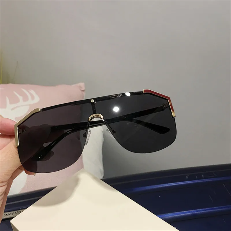Модные женские крупные солнцезащитные очки UV400 ретро брендовая дизайнерская большая оправа солнцезащитные очки для мужчин очки