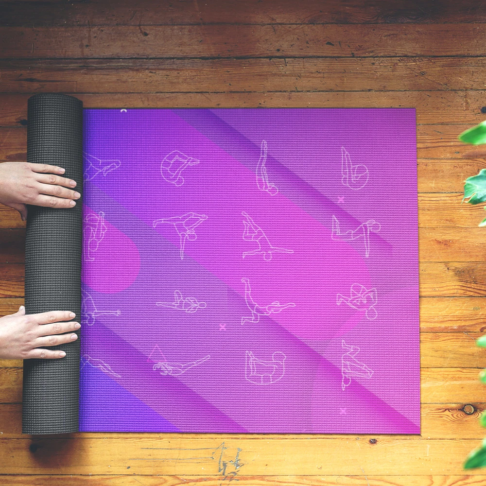 Creative Yoga Bag Yoga Mat Pilates Fitness Mat Fitness Sport Gymnastics Mats With Bag Balance Pad Nice