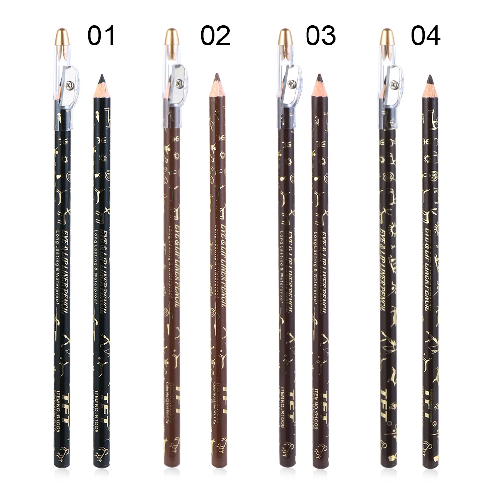 Hot 1PC Waterproof Eyebrow Pencil With Sharpener Long Lasting Eyebrow Enhancers Brow Liner Pen Cosmetic Eye Makeup Tools 4 Color Hot 1PC Waterproof Eyebrow Pencil With Sharpener Long Lasting Eyebrow Enhancers Brow Liner Pen Cosmetic Eye Makeup Tools 4 Color