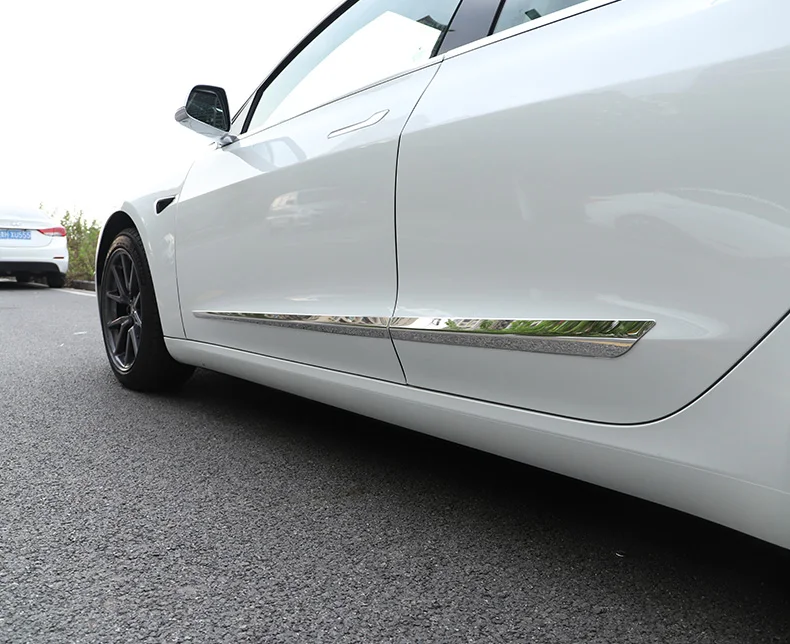 Stainless steel Body trim for Tesla model 3 accessories/car accessories model 3 tesla three tesla model3 accessoires tesla 3