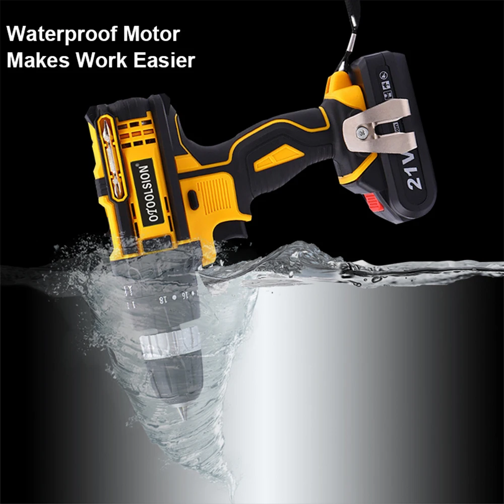 New 21v Impact Screwdriver Electrical Screwdrivers Electric Tools Impact Driver Multifunctional Screwdriver Cordless Drill (8)