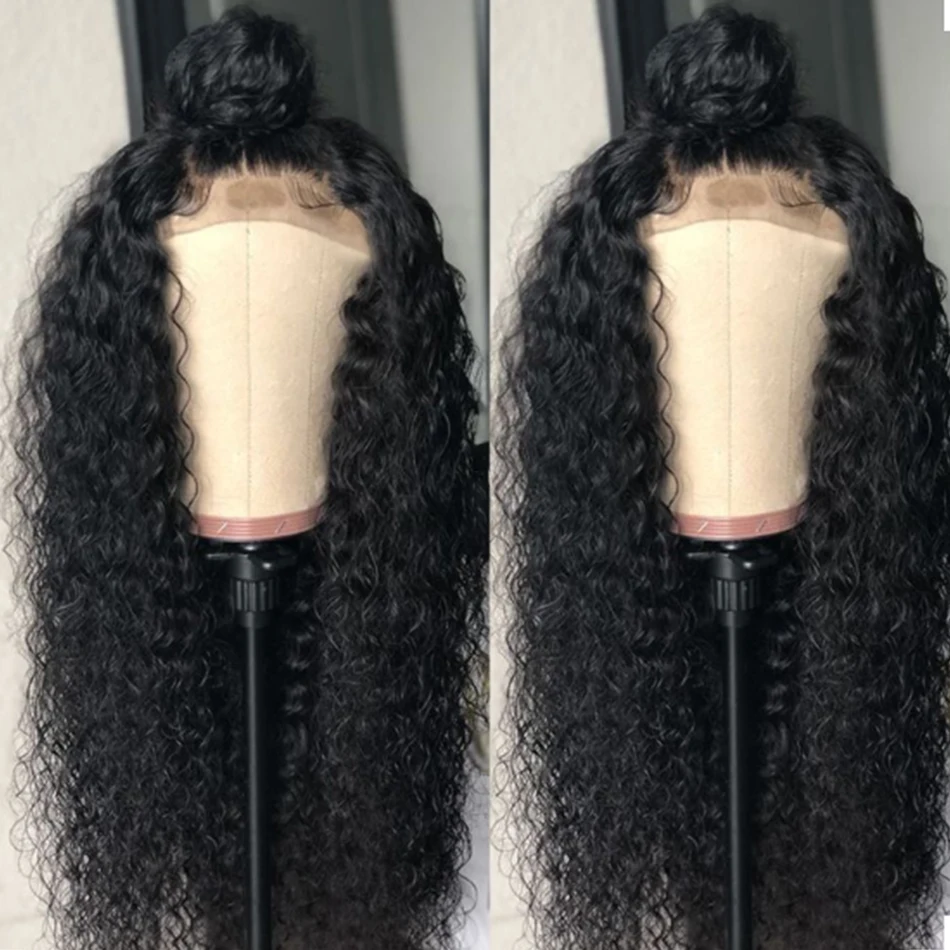 Iwish 4x4 закрытие парик волна воды парик их натуральных волос парики из бразильского волоса для черных женщин Remy парик из натуральных волос