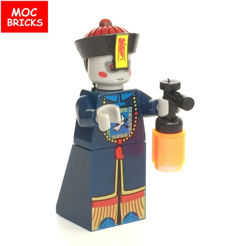 Распродажа наборов кубики MOC DIY фигурки китайских зомби и охотников за