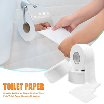 

Durable Roll Paper Tissue Thicken Wood Pulp Toilet Paper Household Napkin