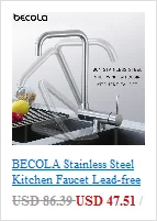 BECOLA Новый designchrome ванной кран черный и матовый никель бассейна Нажмите высокого качества одноцветное латунь Раковина кран B-431C