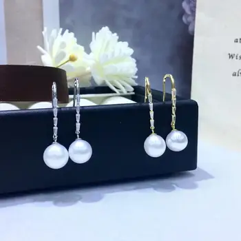 

Charm S925 Sterling Silver Earrings Set Base Findings Mountings Parts Mounts for Pearls Jade Corals Stones Beads