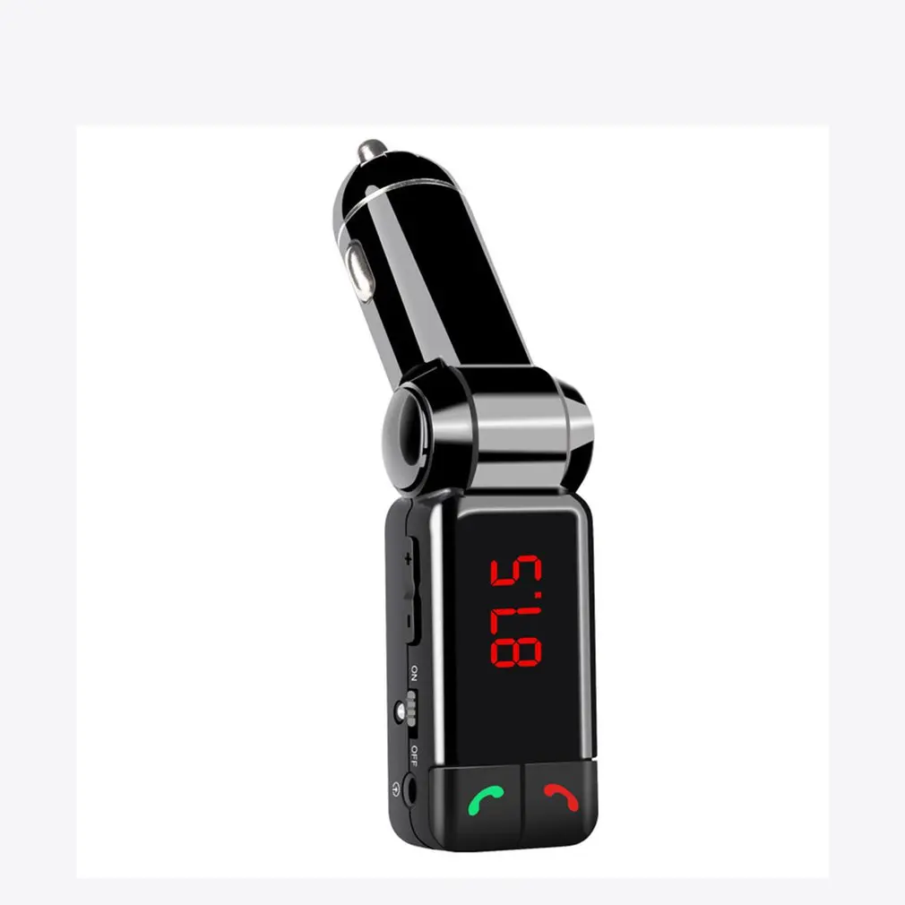 Автомобильный передатчик BC06B lcd MP3 fm-передатчик SD USB зарядное устройство для устройства Handsfree MP3-плеер Aux вход для телефонов iOS/Android