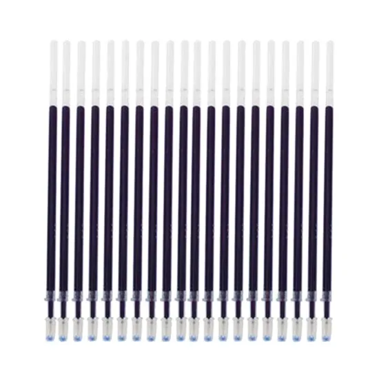 20pcs blue 20 шт./компл. 0,38 мм иглы стержни для гелевых ручек синие чернила Сменные аксессуары для канцелярских принадлежностей для школьников письменные принадлежности инструмент - Цвет: 20pcs blue