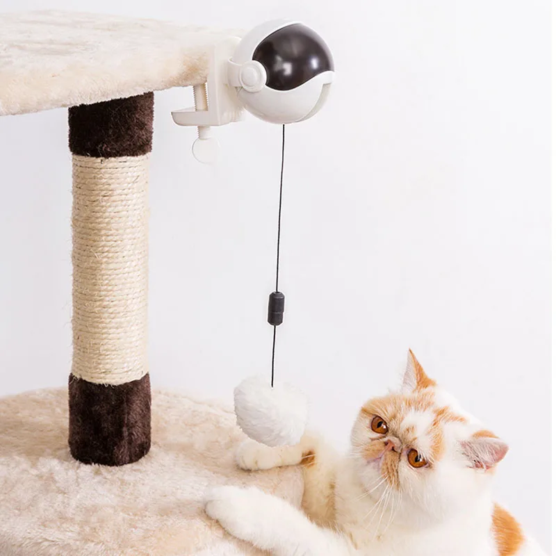 Электронная игрушка для кошек, игрушка-тизер для кошек, йо-йо, подъемный шар, Электрический флаттер, вращающаяся Интерактивная головоломка, Умная игрушка для кошек