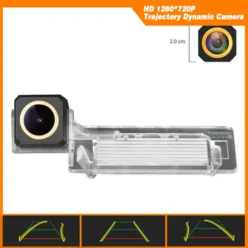 

Trajectory Dynamic Parking Line HD 1280x720p Golden Camera Rear View Backup Camera for Audi A4 B6 B8 A4L A5 Audi TT Q5 2009-2012