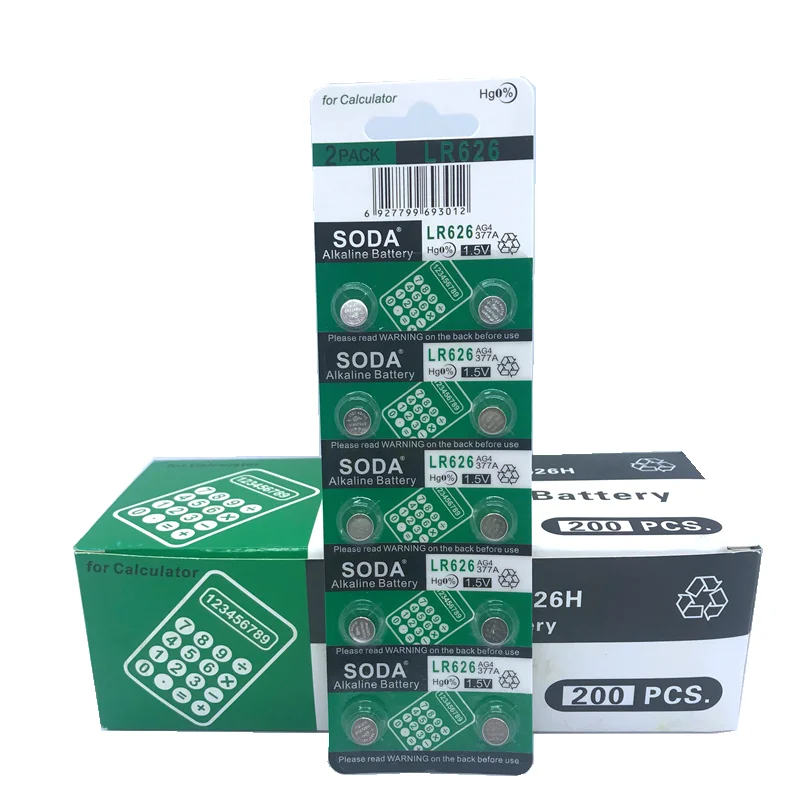 10 шт. 377 батарея AG4 LR626 377A 1 55 в sr626sw Щелочная Кнопка ячейка монета часы батареи для с