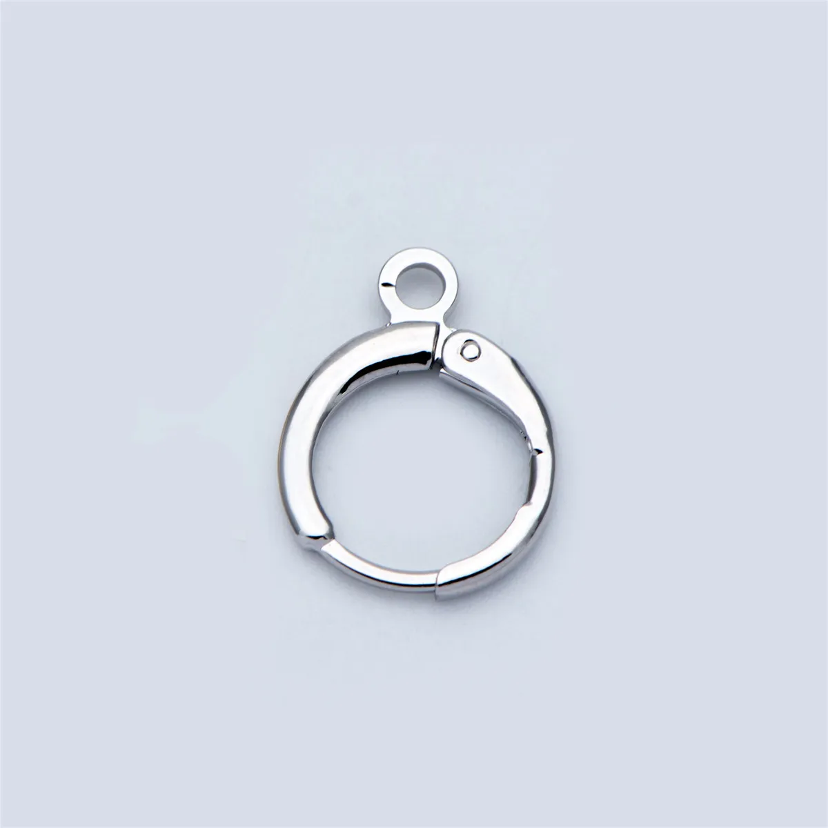 Silver(rhodium) Золотой/Серебряный тон Круглые заушные крючки, золото/родиевое покрытие латунь, Серьги компоненты проволочные крючки(GB-475)/20 шт = 10 пар - Цвет: Silver(rhodium)