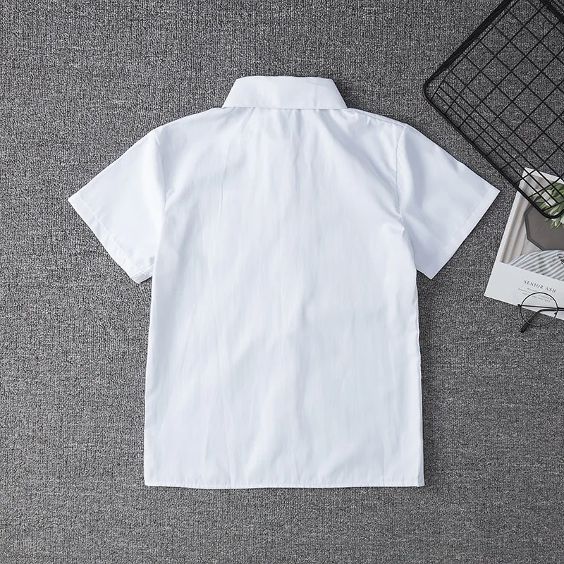 Japanese Student Short Sleeve White Shirt For Girls Middle High School Uniforms School Dress Jk Uniform Top Large-Size XS-5XL 2