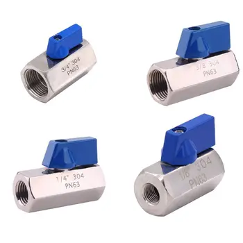 

PN63 Mini Ball Valve 2 Way Female High Quality 1in/1\"/2\"/3\"/4\"/6\" SS304 Steel 23GB