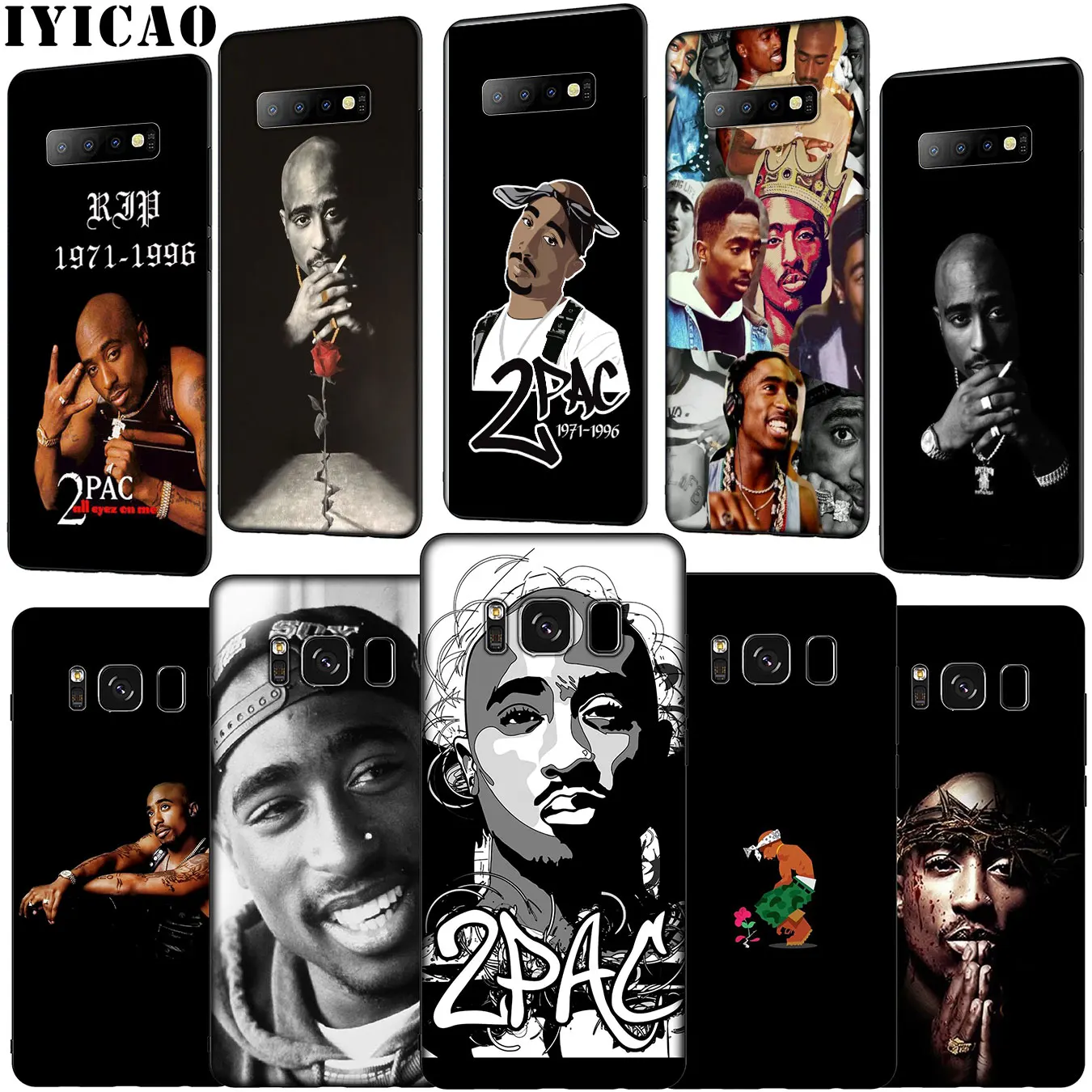 IYICAO 2pac Тупак Корона 2 pac рэп поп Мягкий силиконовый чехол для телефона Samsung Galaxy S20