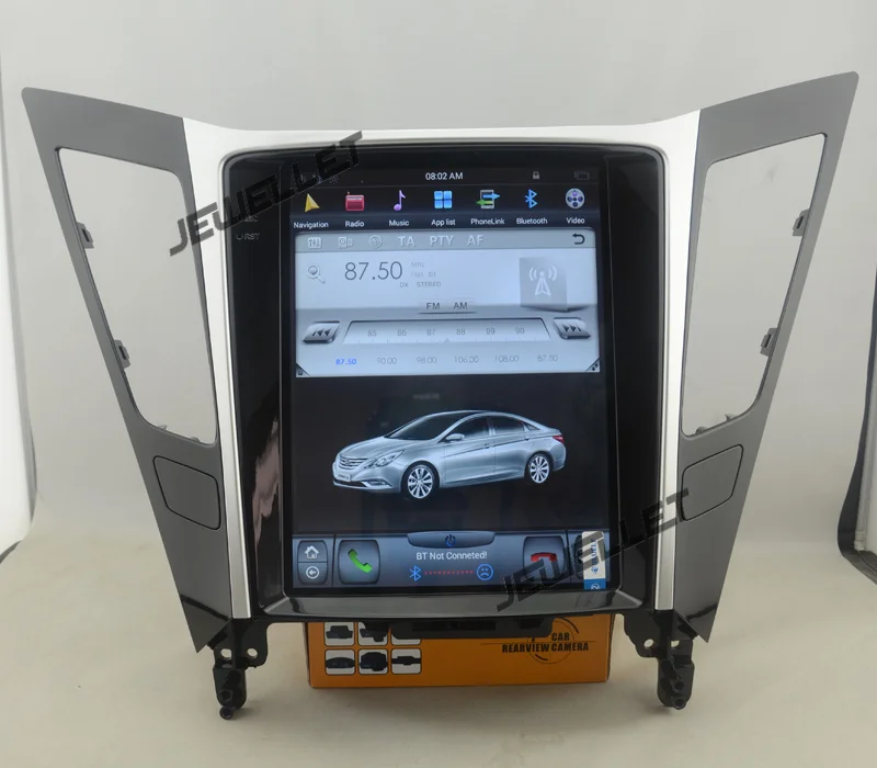 10," tesla стиль вертикальный экран android 6,0 четырехъядерный 1+ 32G Автомобильный gps Радио навигатор для hyundai i45 Sonata 2011