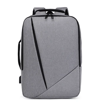 Mochila De Negocios con carga USB para hombre, bolsa multifuncional de tela Oxford impermeable, con personalidad, para ordenador portátil de 15 y 6 pulgadas